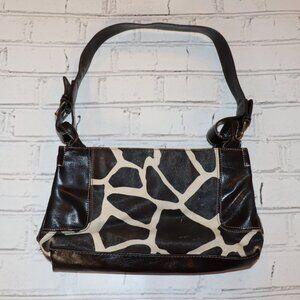 🖤🦒✨ Nine & Co. Giraffe Print Handbag · 13"x8" · Used Condition